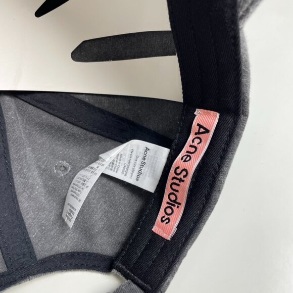 Acne Studio Women's Gray Baseball Cap - Picture 4 of 5